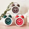 Nordic Style Clock Simple Bell Alarm Clock Children Study Bedside Clock Night Light 6016