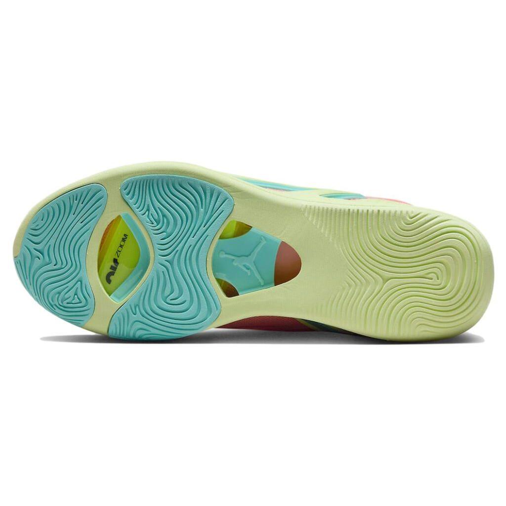 Мужские кроссовки Air Jordan Tatum 1 PF Pink Lemonade Розовый оттенок Lava-Glow Aurora-Green DX6733-600