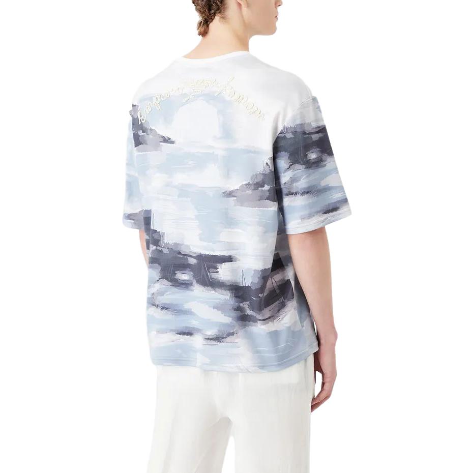Emporio Armani Футболка мужская SS23 Белая 3R1T8P1-JUEZ1-F1D2