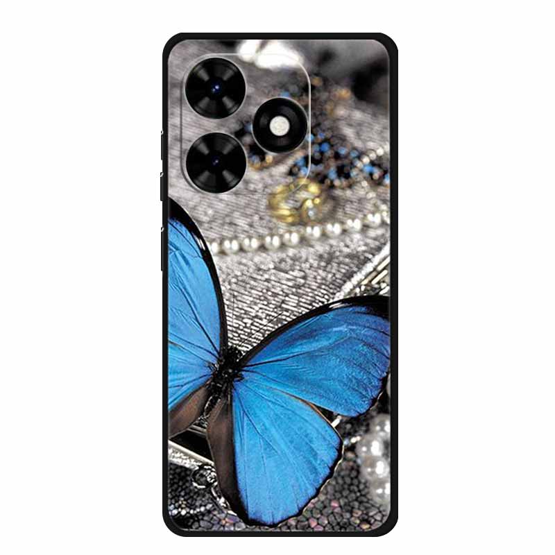 Чехол для Tecno Spark Go 2024 Животные Расписной ТПУ Силиконовый Мягкий Чехол для Телефона для Spark Go2024 BG6 Защитный Волк Ударопрочный Para