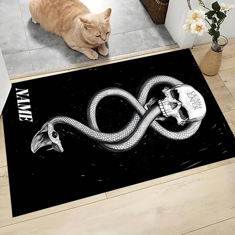 Custom Name Witchcraft Magic Hogwarts Crest Carpet Rug Customizable Soft Washable Anti-Slip Home Living Room Sofa Mats Personalized Rug. 090983