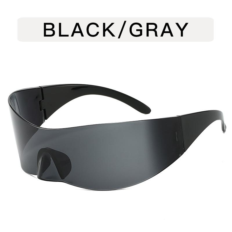 Солнцезащитные очки женские в стиле будущего, панк, хип-хоп, стильные дизайнерские солнцезащитные очки, ветрозащитные очки для велоспорта