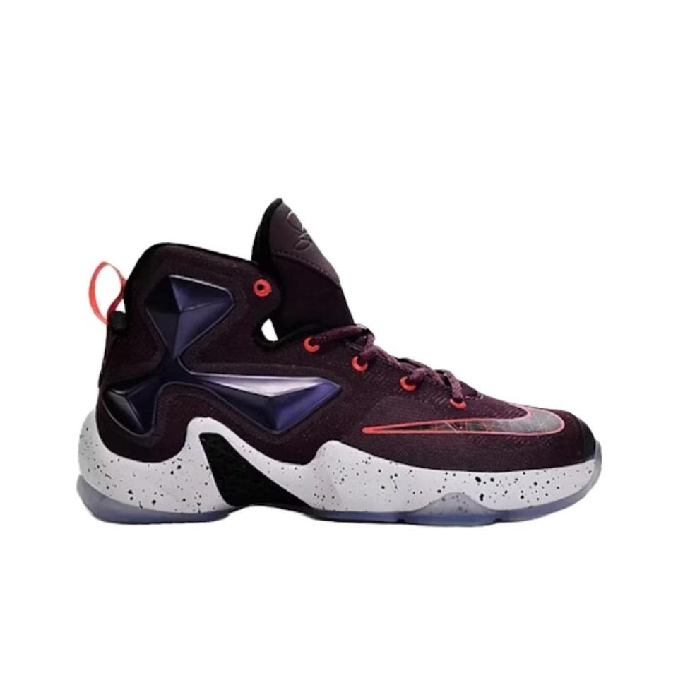 Nike Lebron 13 Устойчивые к истиранию Высокие Детские Баскетбольные Кроссовки Черные Подростки 808709-500