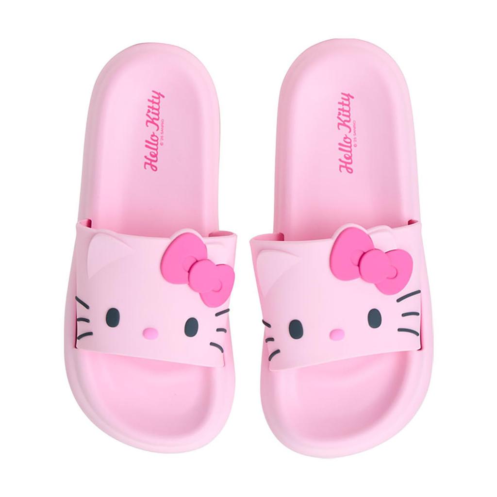 Room Hello Upper PVC Sole EVA 318337 [Sanrio] Сандалии в форме лица, Kitty, материал смола, материал смола, Тапочки,