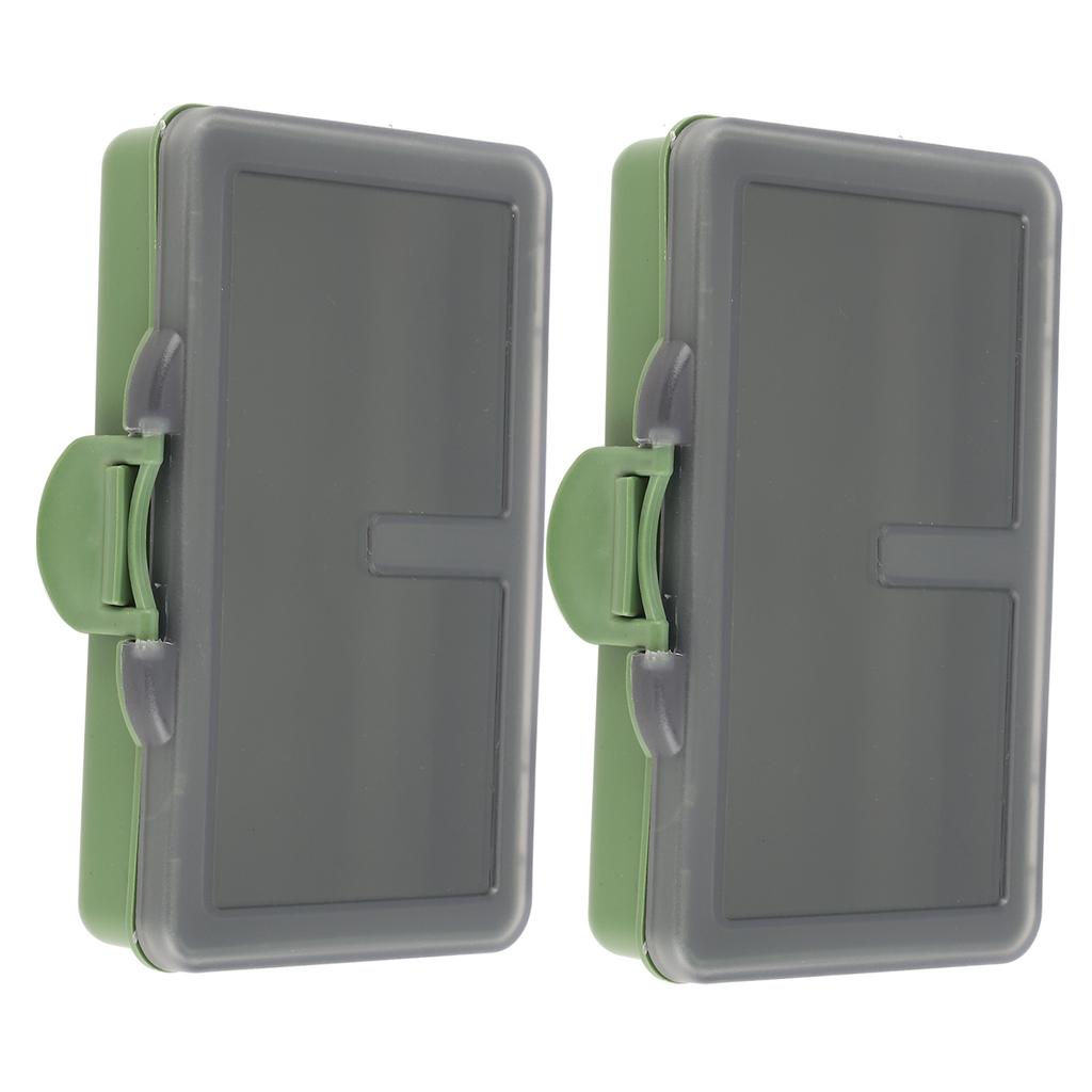 2 шт. Коробка-органайзер для рыболовных крючков и приманок, мини-контейнер из ПП для рыболовных снастей и аксессуаров1