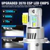 2Pcs Canbus H4 LED Headlight Bulbs High Low Beam 32000LM Car Motorcycle Lights 24pcs 3570 CSP Turbo Led Diode Lamps Auto Moto Headlamp 12V 6000K