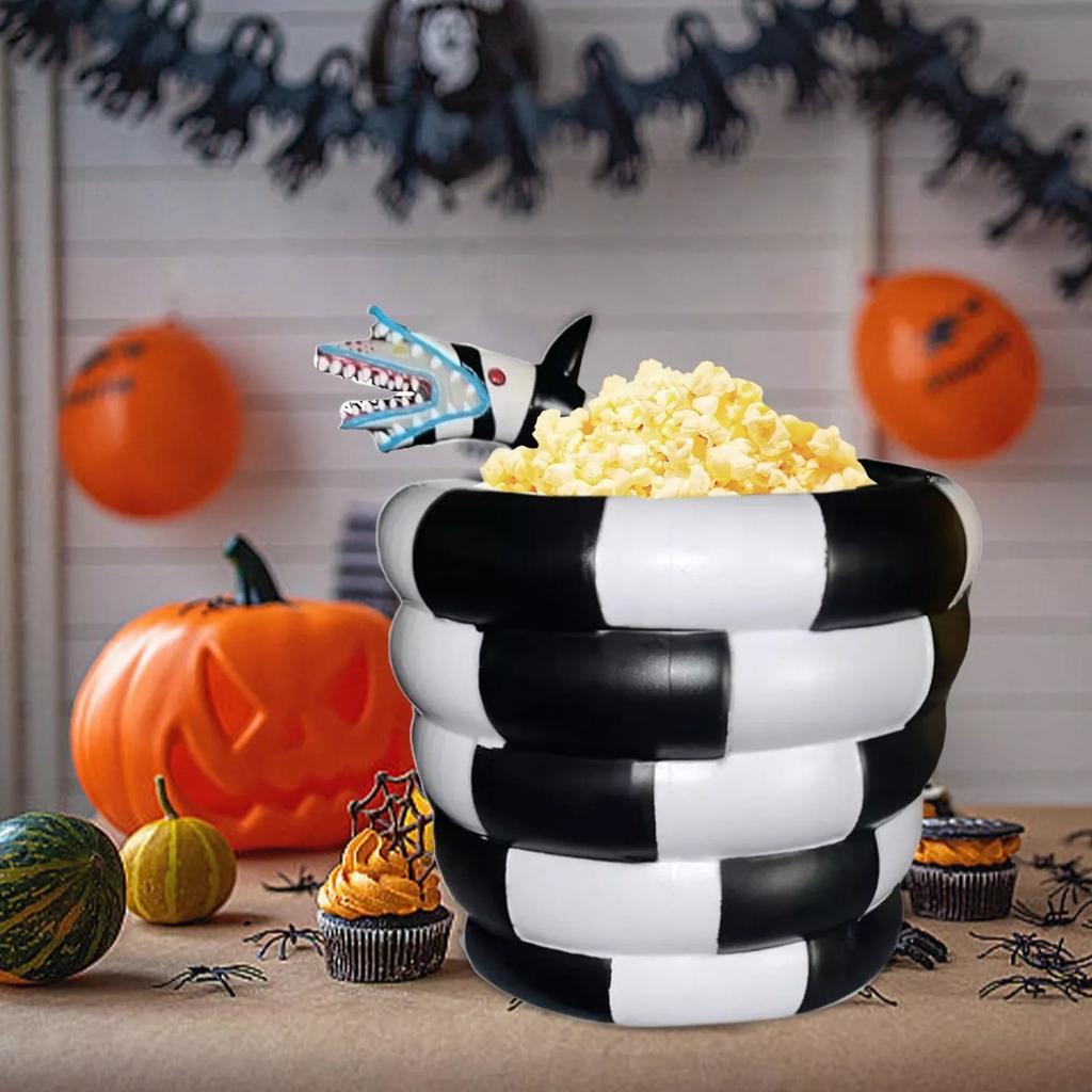 Horror Popcorn Buckets Reusable Sandworm Popcorn Bowl Prank Stuff Popcorn Basket