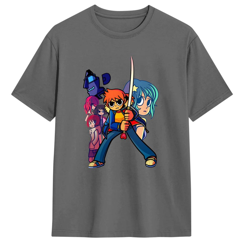 Unisex Tshirts Scotts Pilgrim Fashion Cotton Tees Short Sleeve T Shirts O Neck Clothes Gift Idea