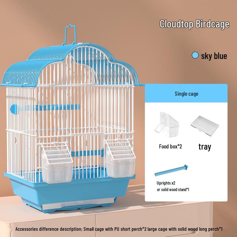 Новая Экологическая Птичья Вилла: Маленькая клетка для попугаев, например, для кореллы, ожерелового попугайчика, волнистого попугайчика, жемчужного