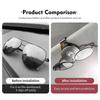BYMF1 Metal Car Sunglasses Holder Sun Visor Glasses Stand Accessories For Citroen Jumper Celysee Cactus Picasso Aircross Saxo Grand
