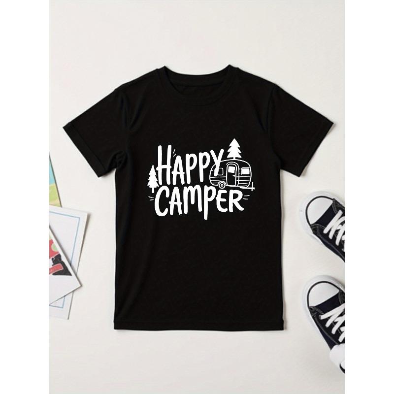 Kids Crewneck T-Shirt, Stretch Sweat-Wicking Breathable Multi-Color Outdoor Casual Summer Short Sleeve Tee