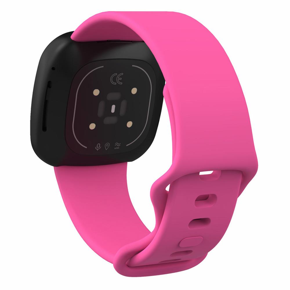 22.5mm Soft Silicone Watch Strap Replacement for Fitbit Versa 3/Sense [Size: L]