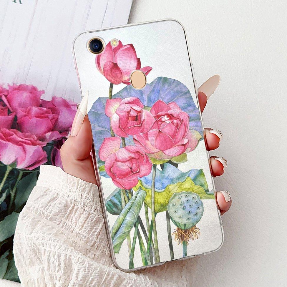Clear Casing For Oppo F5 CPH1723 CPH1727 Cover For Oppo F5 Youth Case CPH1725 Luxury Butterfly Love Fashion Cool Lion Painted