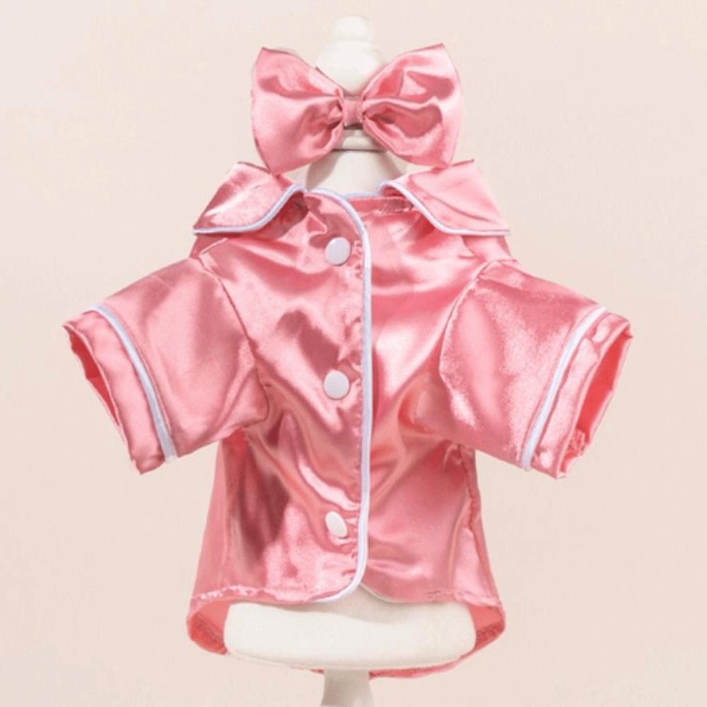 Мягкая собачья рубашка XS/L Одежда для кошек Модная пижама из шелка для питомцев Для дома