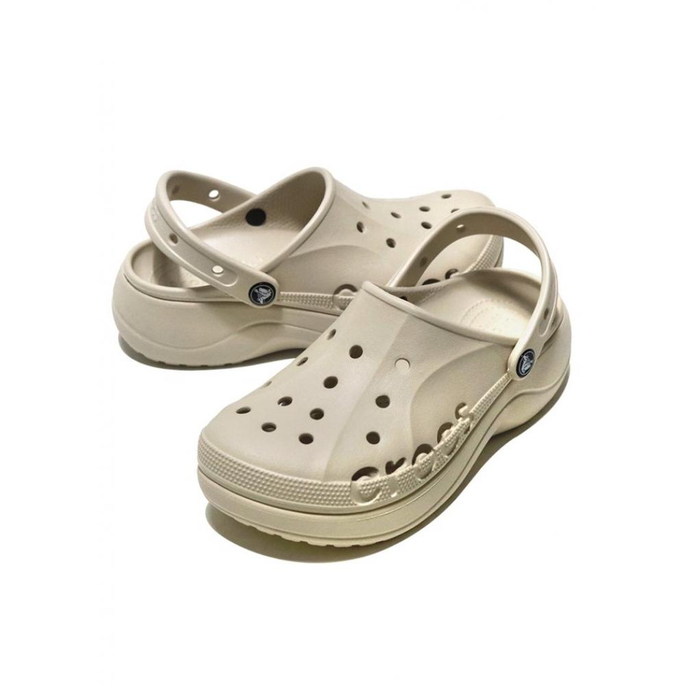 Crocs Сандалии женские Baya Platform Clog Winter White 208186 11s