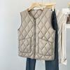 Большой размер осенне-зимний пуховый хлопковый жилет женский новый легкий и увеличенный жилет-подкладка теплый жилет-подкладка