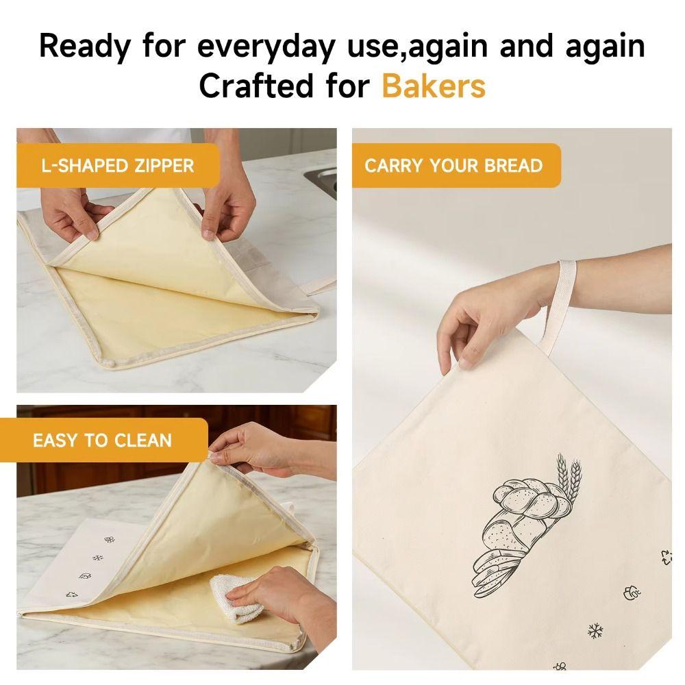 Reusable Fresh-Keeping Bread Bags Double-layered Bread Storage Bags New Sourdough Bag  Kitchen Use