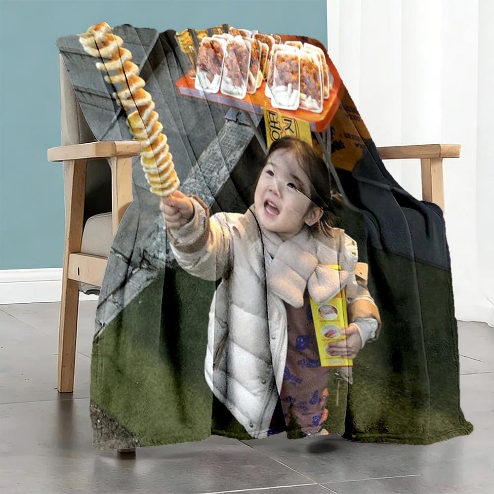 Customize Photos Personalized photos Blanket Cozy Customizable Blanket Soft Warm Cozy Perfect for Nap Livingroom Picnics Bedding