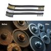 3pcs Mini Wire Brush Set Steel Brass Nylon Cleaning Polishing Detail Metal Rust Brush Polishing Derusting Cleaning Tools