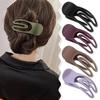 Hair Claw Clip Flat Clip Theme Hair Claw Clamp Elegant Wide Hair Holder Barrettes Strong Hold Hairpin for Girls