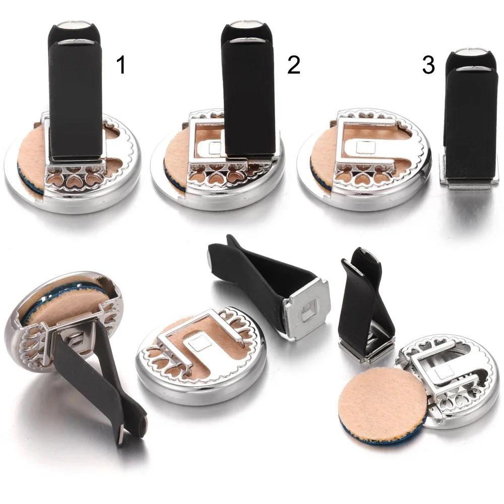 Decorative Car Vent Clip Oil Diffuser Stainless Steel Aromatherapy Accessory