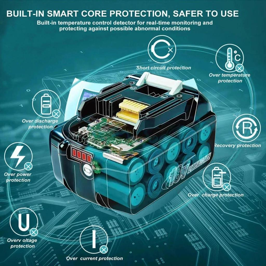 Универсальная литиевая батарея 18 В для электроинструментов Makita
