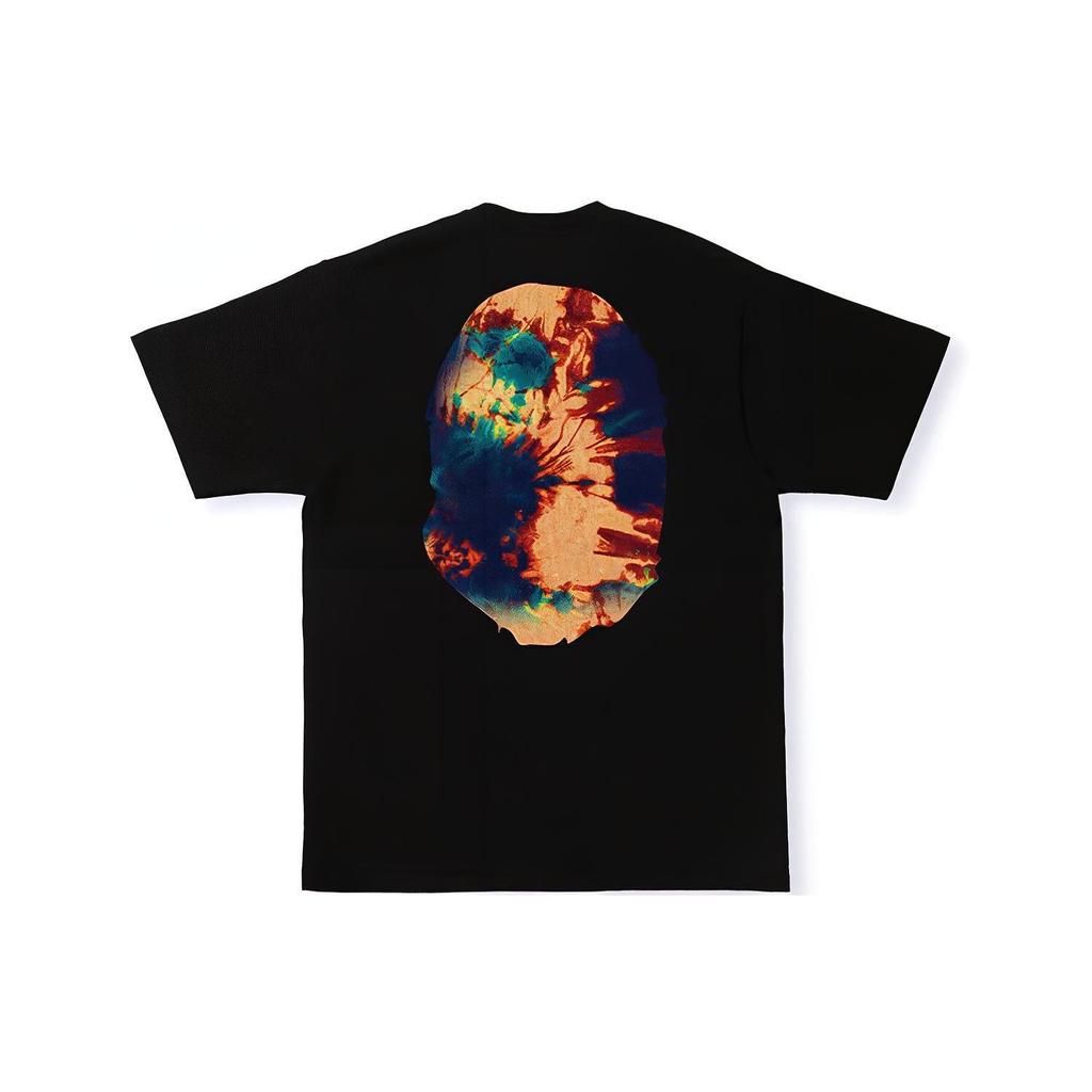 Футболка Bape с принтом Tie Dye и головой обезьяны Big Ape 1I30-110-036