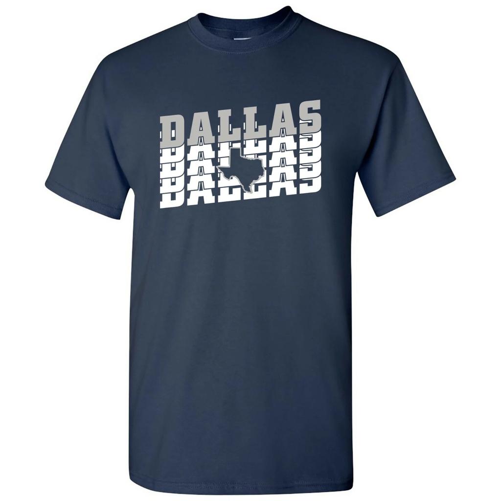Dallas Retro Repeat - Sports Team City Pride Tailgating T Shirt