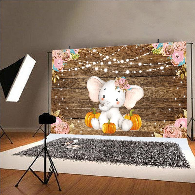 С днем ​​рождения слон ребенок фото фон детская фотография фон реквизит