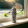 316 Stainless Steel Sports Water Bottle with Straw, High Capacity & Handle, Portable Flip-Top Cycling Cup