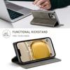 Винтажный кожаный чехол-книжка для iPhone 14 Plus с RFID-блокирующим слотом для карт, матовая ретро-обложка-фолио для женщин и мужчин (4 цвета)