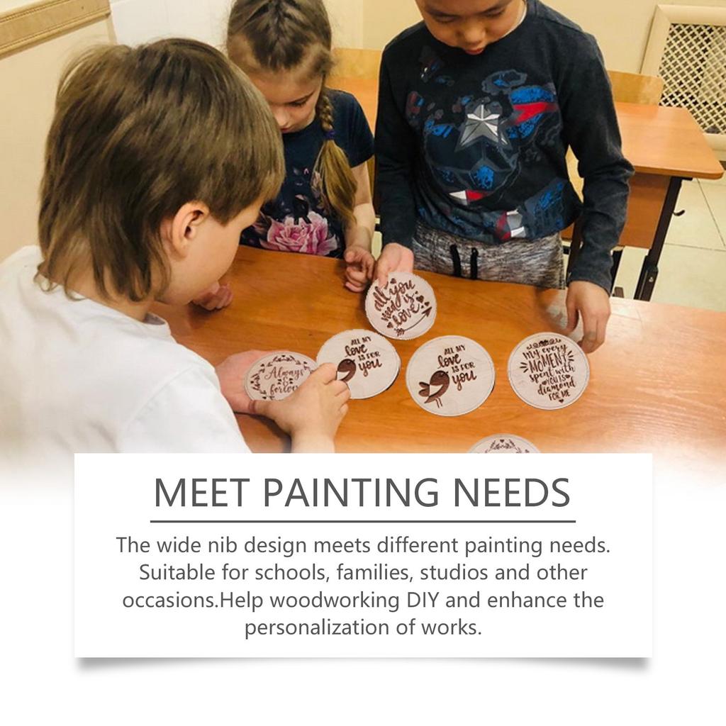 Chopping Board Burning Mark Pen Set, DIY Custom Wood Painting Pen, Indoor Use