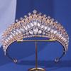 Свадебная Корона Головной Убор Барокко Винтаж Принцесса Королева Кристалл Тиара Для Женщин Свадебная Корона Платье Для Волос Аксессуары Ювелирные Изделия