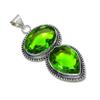 Ювелирный кулон ручной работы из стерлингового серебра 925 пробы с драгоценным камнем перидот, зеленое ожерелье с подвеской из перидота ручной работы, подарки в знак благодарности