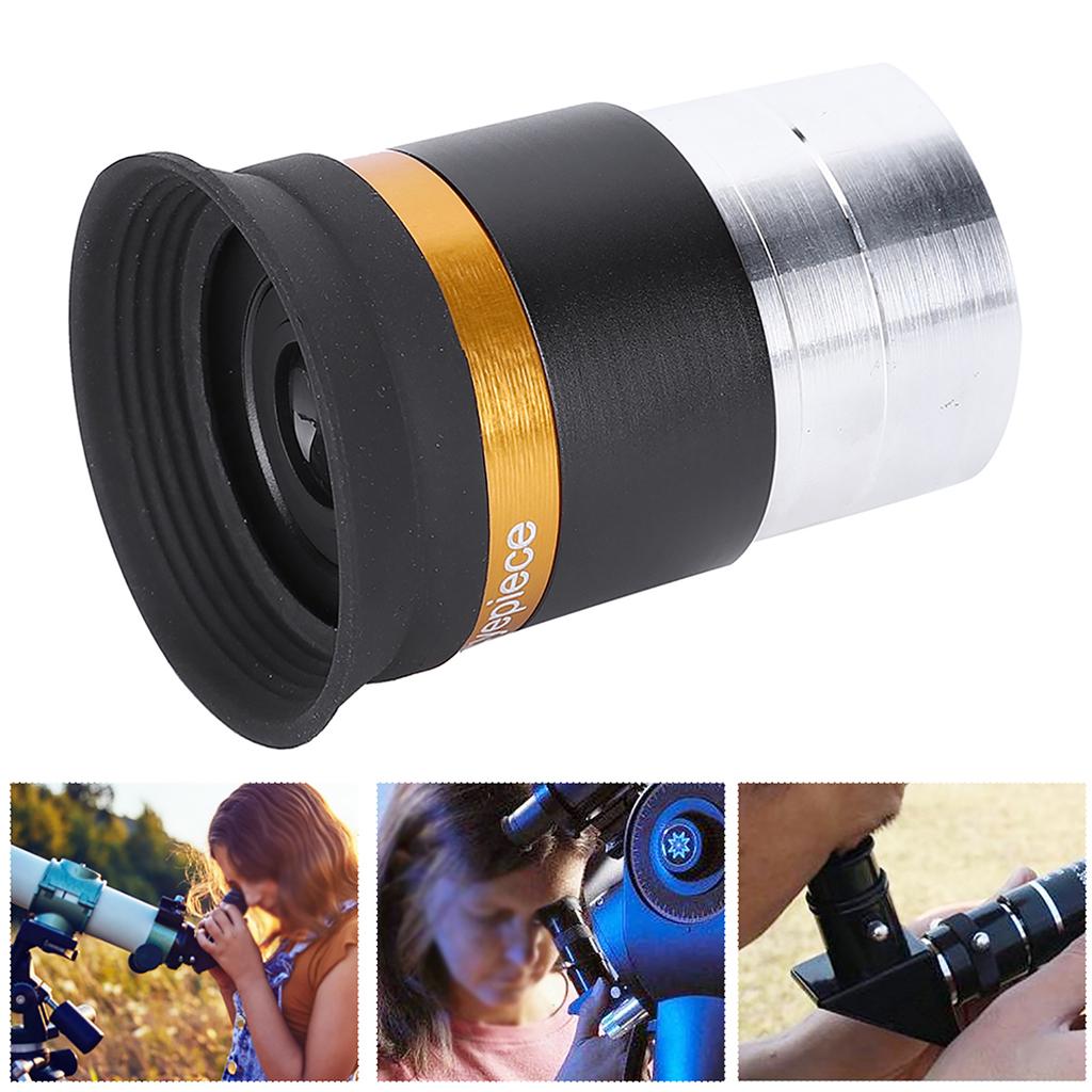 Полностью просветленный асферический окуляр Высокое разрешение Широкоугольный 62-градусный объектив для 1,25-дюймового астрономического телескопа