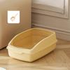 Cat Litter Box, Durable, , Semi-Enclosed Sandbox, Kitten Box for Cats And