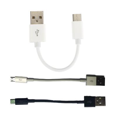Напечатайте микро- USB-кабель 10 см, короткая быстрая зарядка для кабеля передачи данных USB телефона