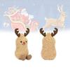 Adorable Christmas Reindeer Peanut Plush Toy Soft Comforting Cuddle Gift