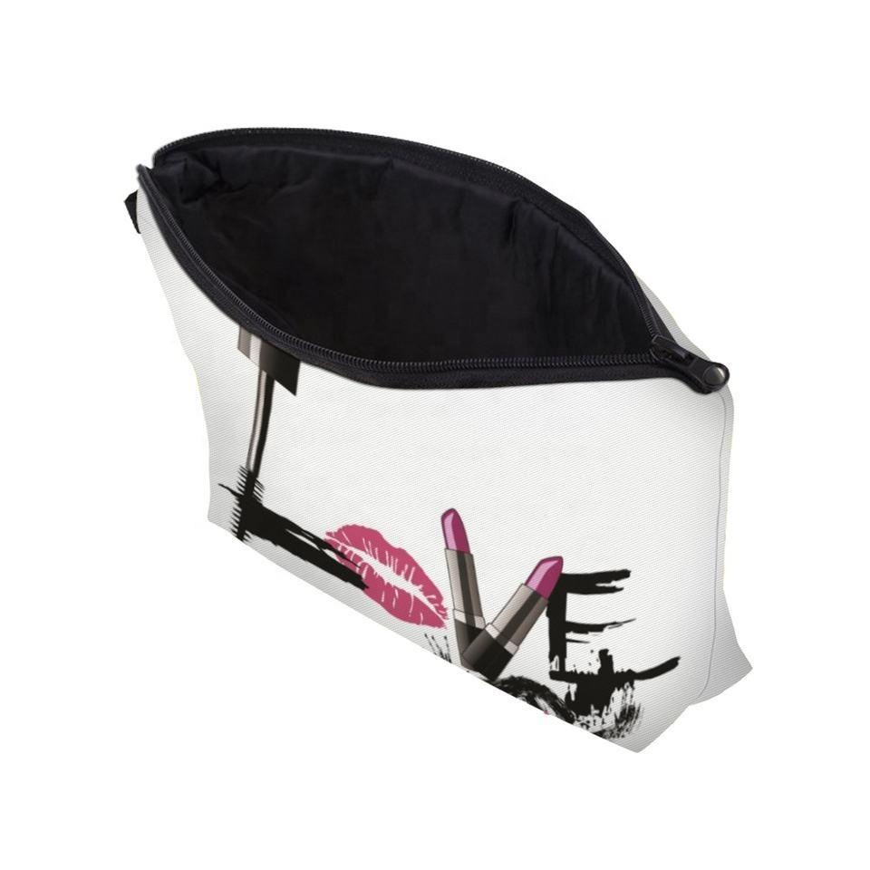2023pouch Makeup Brush Holder Portable Makeup Case Travel Cosmetic Bags Beauty Canvas Travel Make up Bag for Girls Women Zipper