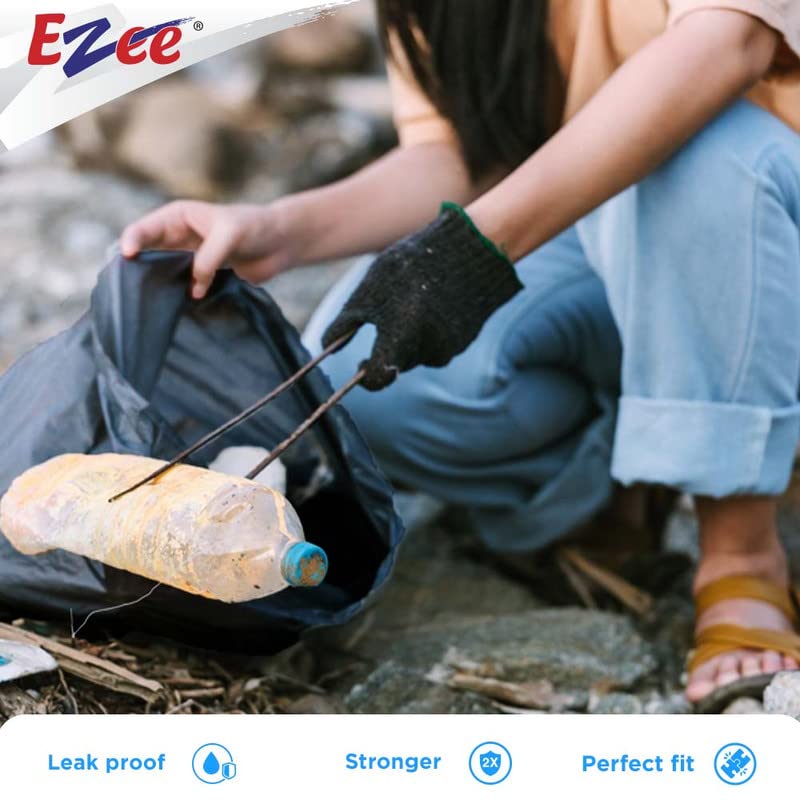 Ezee Live Life Ezee Way Черные мешки для мусора для мусорного ведра|90 шт.|Средние 19 x 21 дюйм|30 шт. x упаковка по 3 шт., 3 шт.