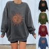 Women's Tops Winter Sun Printing Sweatshirt Pullover Tops
