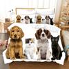 Lovely Animal Dogs Cats Pets Comfortable Duvet Quilt Cover Pillowcase Bedding Set Children Bedroom Decoration Home Textile