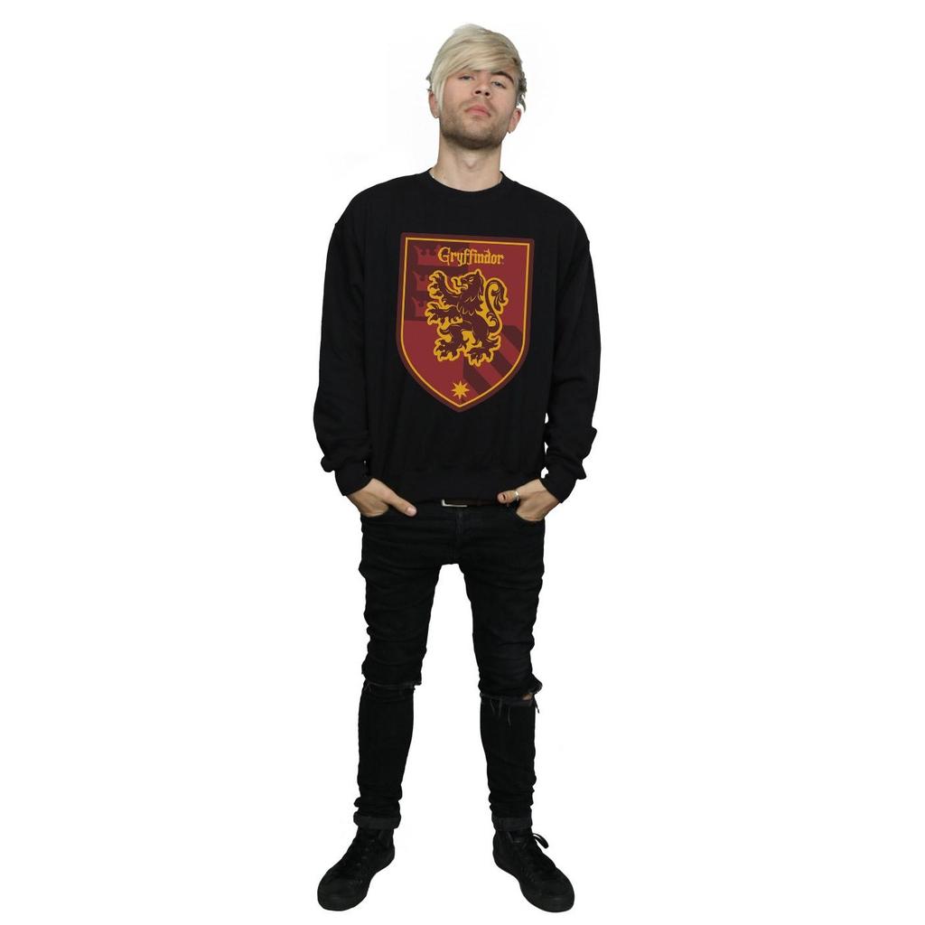 Harry Potter Mens Gryffindor Crest Flat Sweatshirt