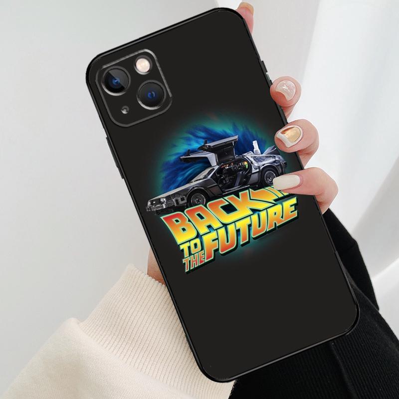 Чехол для телефона 'Назад в будущее' Машина времени для iPhone 11 12 13 14 15 16 Pro XS Max Mini Чехол для iPhone X XR Plus Задняя крышка