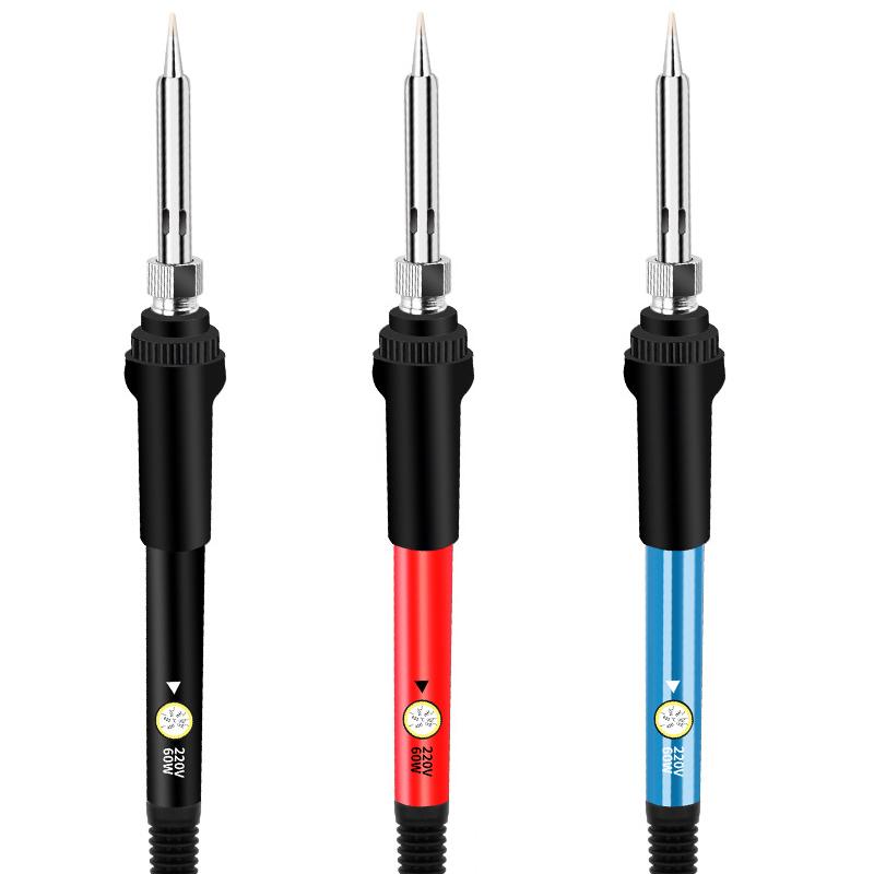 Adjustable Temperature Electric Soldering Iron 220V 60W Welding Solder Rework Station Heat Pencil Tips Repair Tool