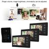 7inches Wired Video Doorbell Intercom System Card Password Remote Control