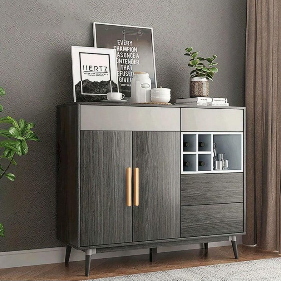 Furniture Handles Modern Gold Black Aluminum Alloy Wardrobe Drawer Knobs Simple Kitchen Cabinet Pulls Cupboard Door Handles