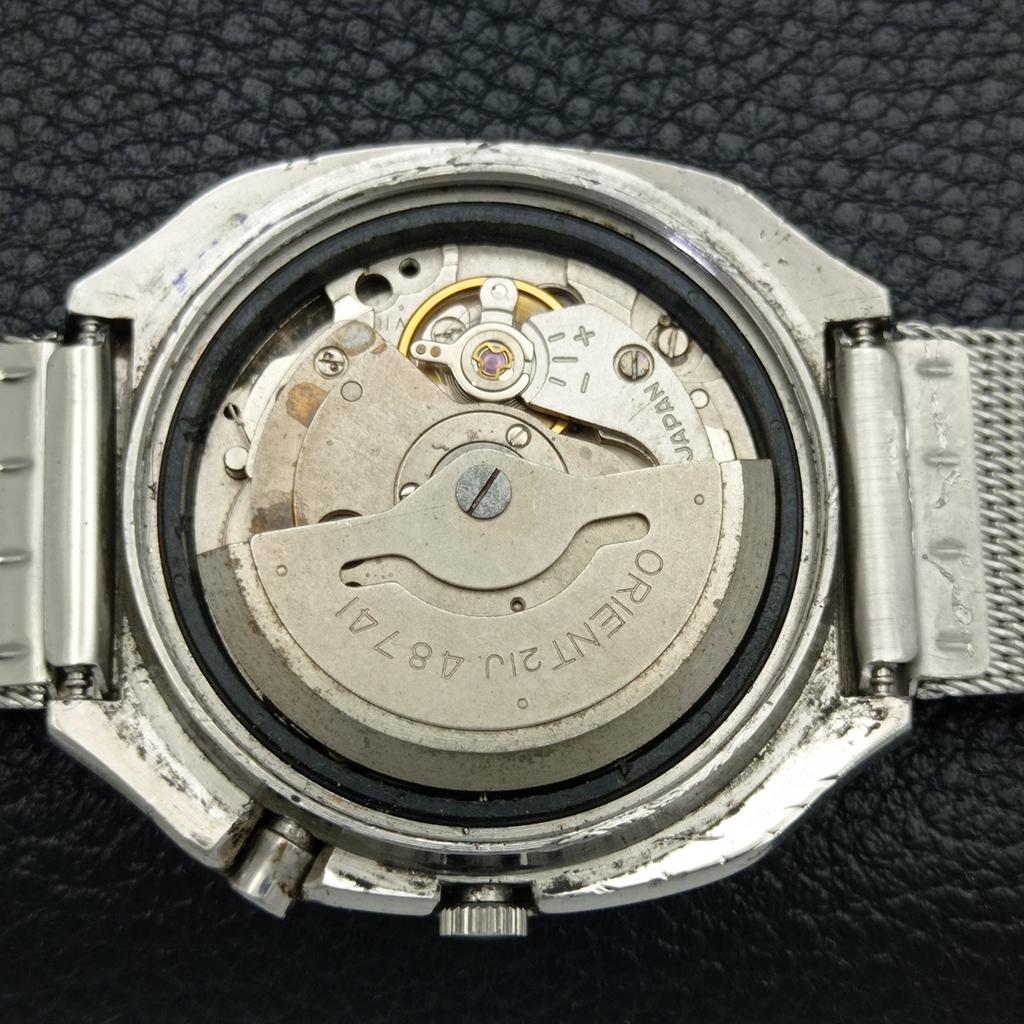 Б/У винтажные часы ORIENT AUTOMATIC 48741 из Японии мужские оригинальные часы с циферблатом a436626-2 R123a-a436626