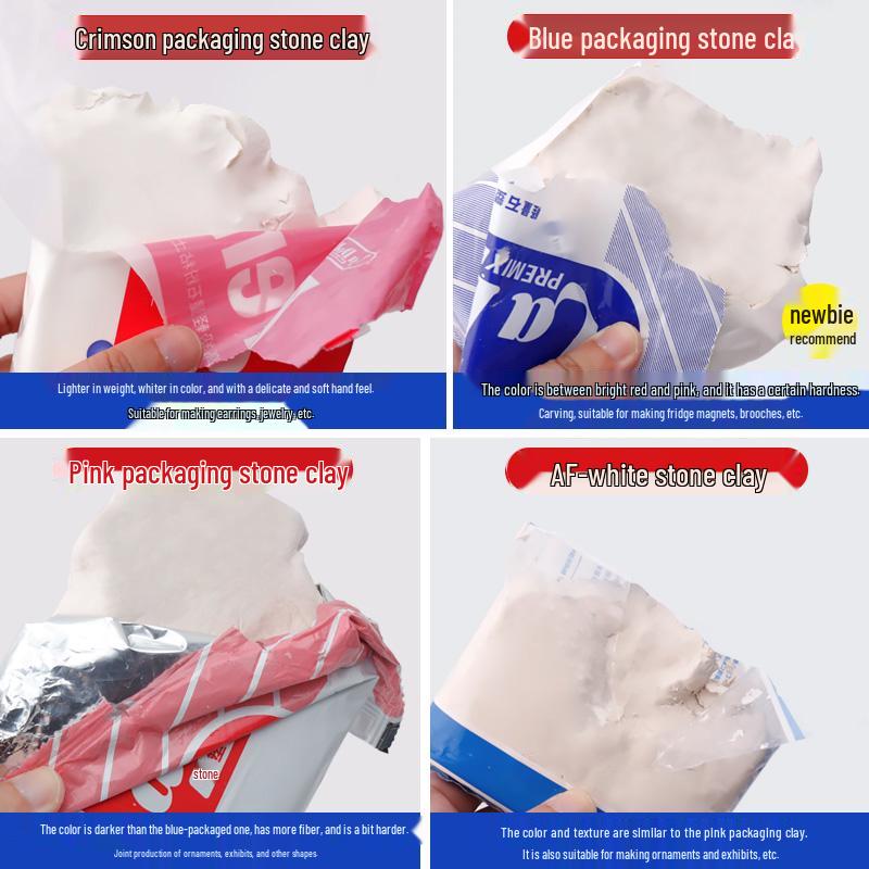 Набор белой самозатвердевающей глины Ladoll 500 г - DIY-глина для лепки фигурок, не требующая обжига