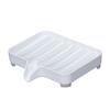 Soap Rest, Water Flowing Soap Tray, Mist, White, 3249